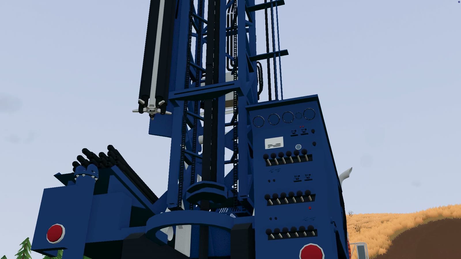 Official trailer still: a loaded truck working the haul route at the worksite